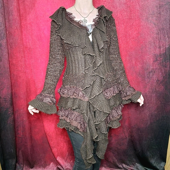Woodland Fairy ruffle cardigan 🦋 - Picture 3 of 4